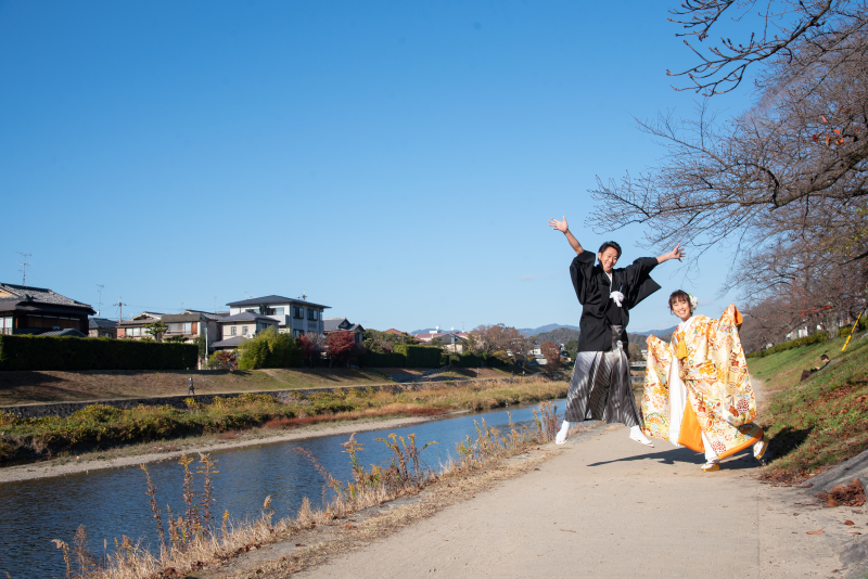 青空に向かってジャンプ！