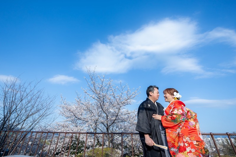お天気は快晴!桜も開花です