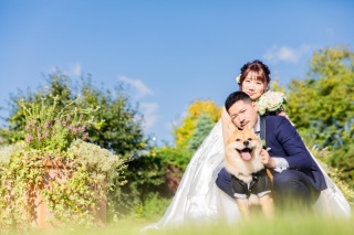 ペットとロケーションフォト