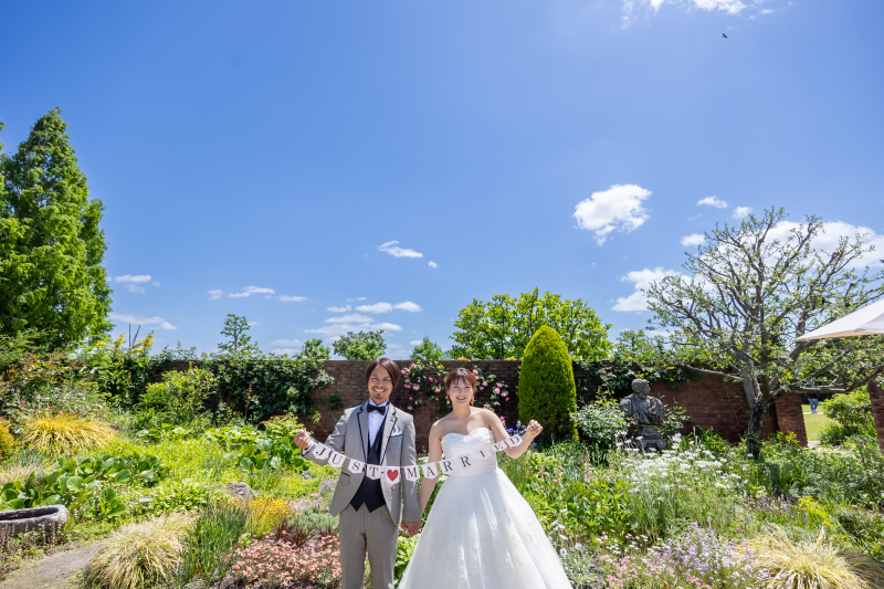 ローズガーデンでお花とガーランドと・・・