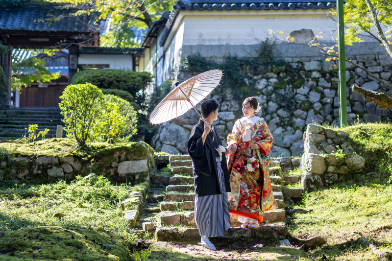 歴史ある神社仏閣で撮影