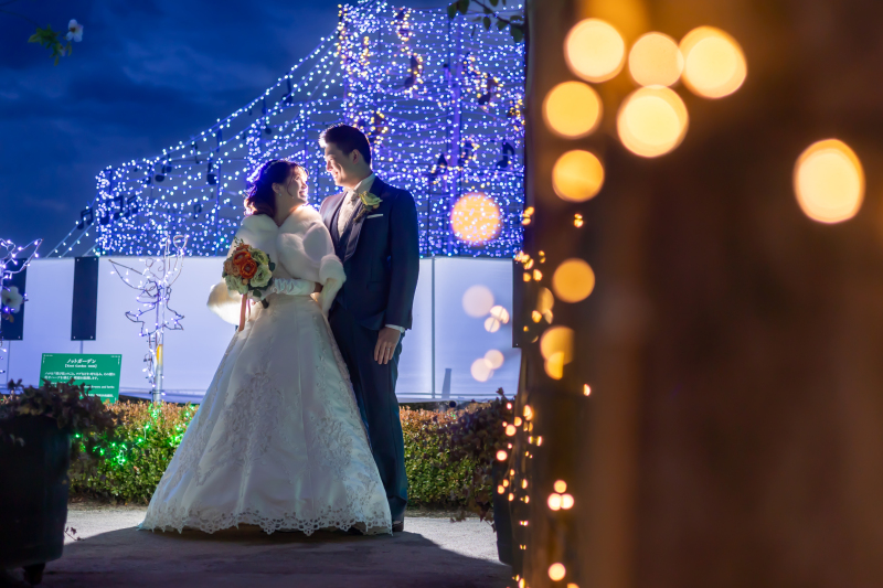 琵琶湖大津館イルミネーションフォト!この時期にしか撮影できない瞬間をお二人の想い出の一日に・・・