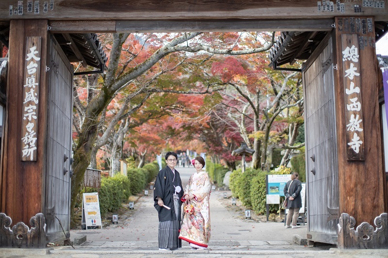 ☆ドラマのロケ地で撮影！当店人気の和装前撮りプラン☆ 新郎和装・花嫁和装（白無垢もしくは色打掛がついております）
