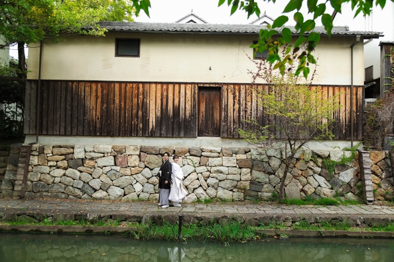 和装を着て滋賀・京都の神社仏閣を堪能できるプランです！数多くの衣裳からお選びいただけます♬白無垢・色打掛のどちらでも対応