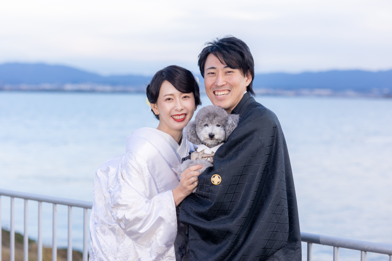 &diams;和装を着てペットと撮影が叶います&diams;　新郎新婦和装・撮影・撮影データ・ヘアーメイク・アテンド