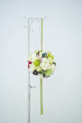 グリーン和装ブーケ