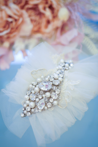 チュールビジューボンネ