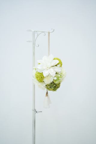 ホワイト和装ブーケ