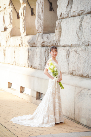 花柄マーメイドドレス