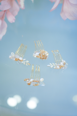 ショートヘッドドレス　４パーツ