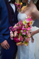 パープル&times;ピンクブーケ