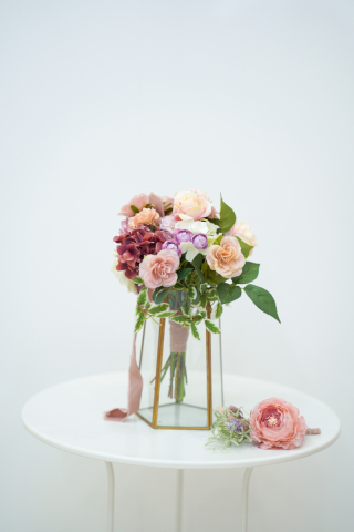 ピンク×グリーンブーケ