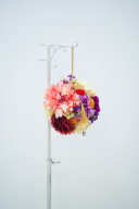 ピンク&times;パープル&times;オレンジ和装ブーケ