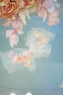 チュールフワラーリボン（ピンク）