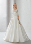 ウェディングドレス　サテン