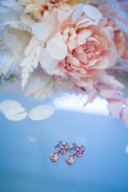 ピンクビジューイヤリング