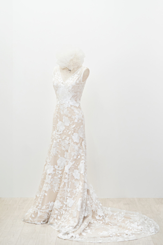 花柄マーメイドドレス