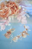 ビーズフラワーヘッドドレス