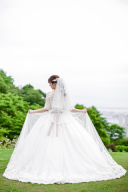 チュールボリュームドレス