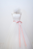 サテンピンクリボン