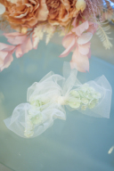 チュールフワラーリボン（グリーン）