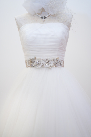 キラキラベージュリボン