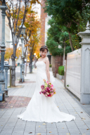 レースのマーメイドドレス