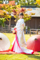 白✖️ピンク　桜柄