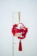 レッド和装ブーケ