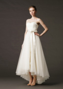 ウェディングドレス　ミモレ