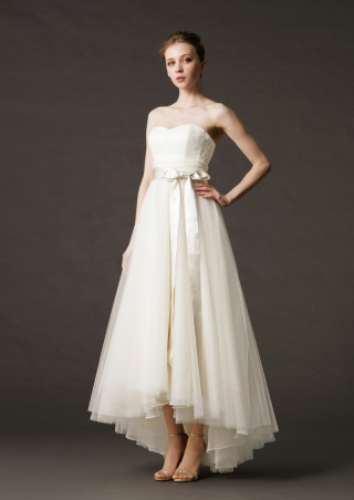 ウェディングドレス　ミモレ