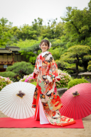 赤x黒　鶴・御所車