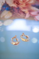 ウェーブフープイヤリング