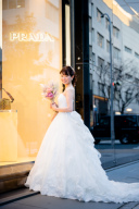 フリルトレーンドレス