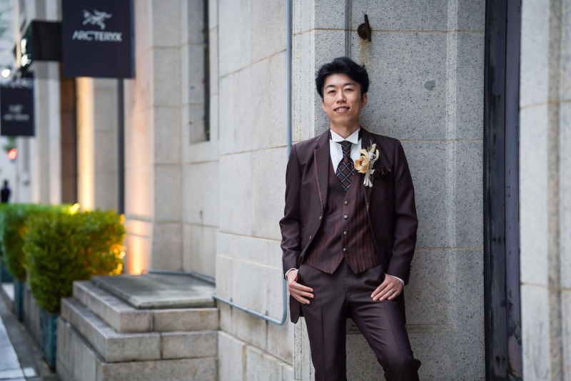 新郎さまのソロショットも!