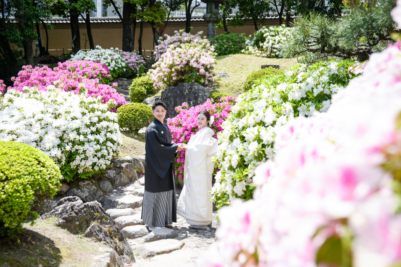 【和装1点・洋装1点ナイト付き】幸せオーラ全開!可愛らしいお二人の撮影をご紹介♡