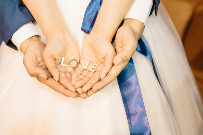 指輪のLOVEショット。