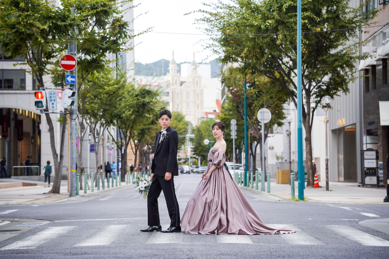 優雅な横断歩道ショット!