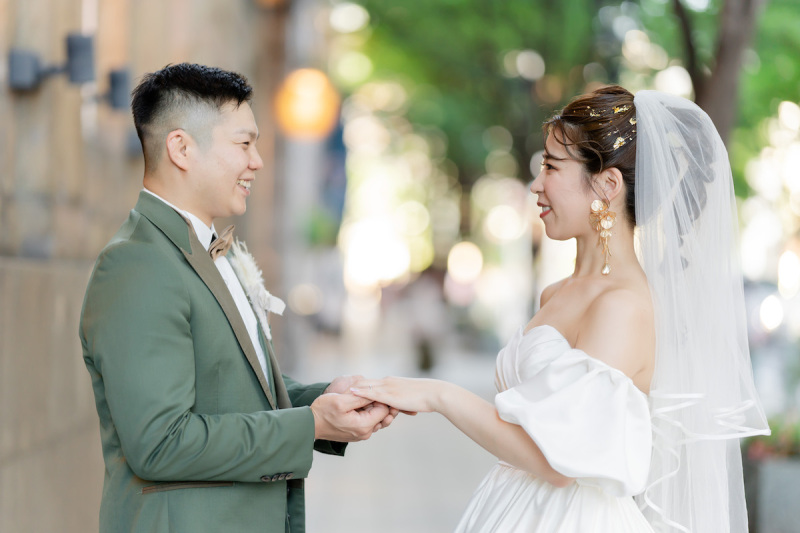 街中でセレモニーショット!