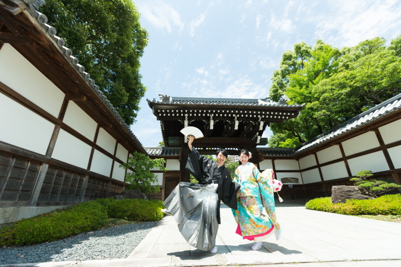日本庭園相楽園あっぱれーポーズ♬