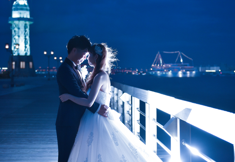 夕暮れ…夜の撮影に移ります。