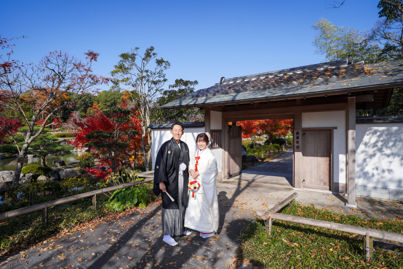 紅葉が綺麗な季節の撮影です♡