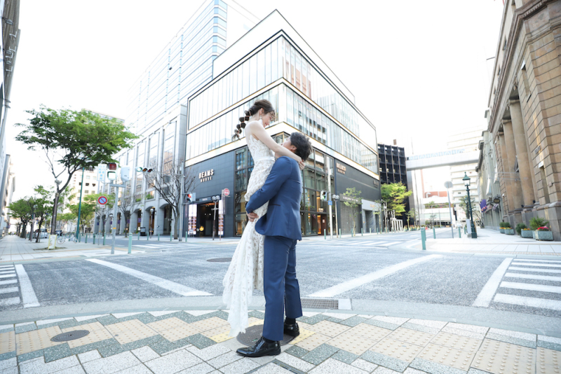 街角でタテ抱っこ♡♡