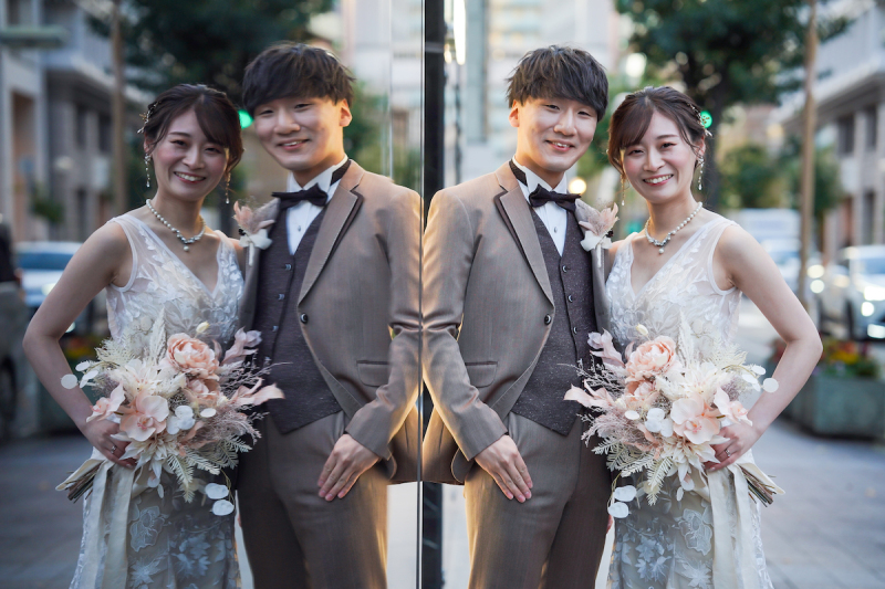 どっちがどっち！？壁に映るお二人にきゅん♡♡♡