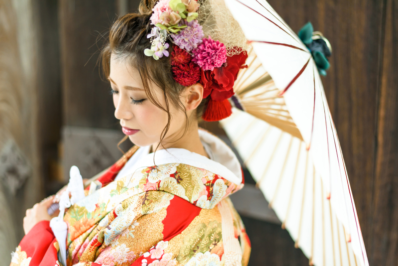 ご新婦様の素敵な横顔…