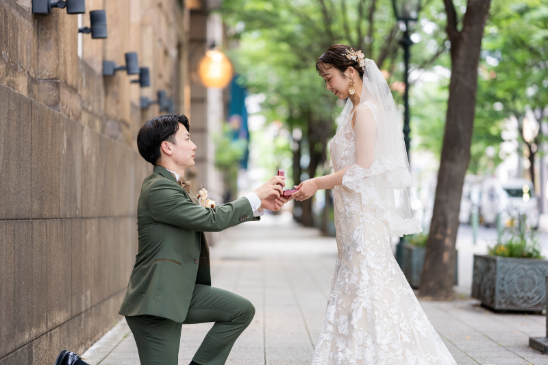 おしゃれな街並みでプロポーズ◎