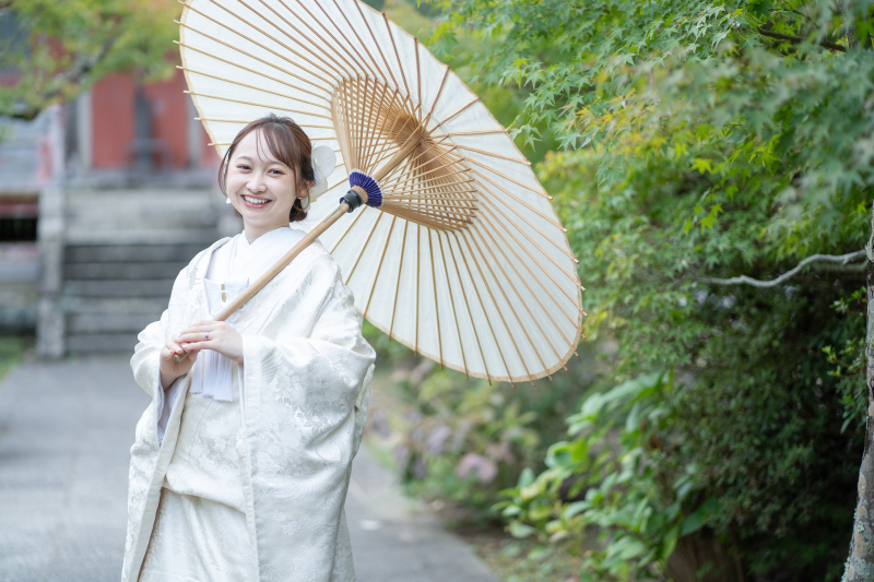 新婦さんのソロショット！◎笑顔が可愛い♡