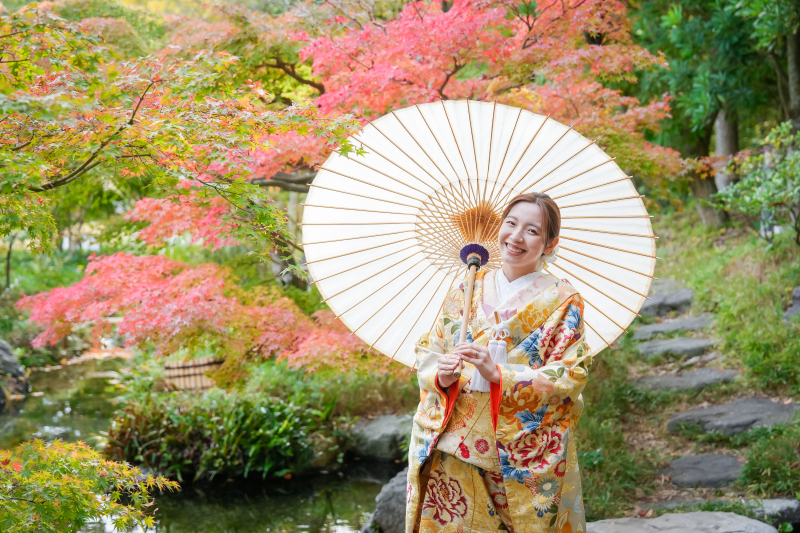 新婦さんのソロショット！◎笑顔が可愛い♡