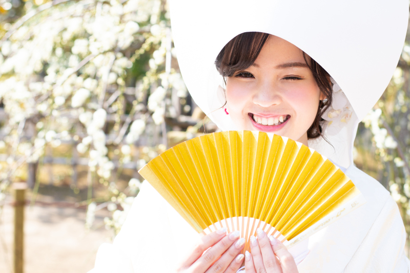 綿帽子がとってもお似合いの花嫁様♡♡可愛すぎ。