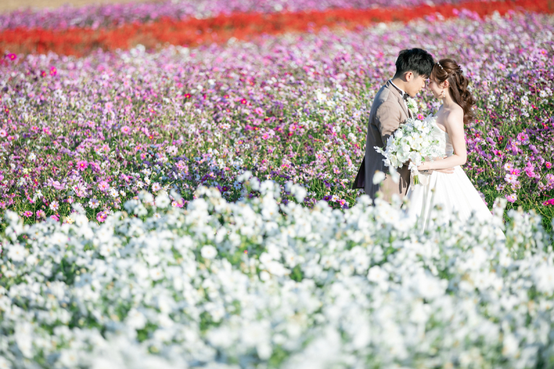 お花畑の中に囲まれて♡